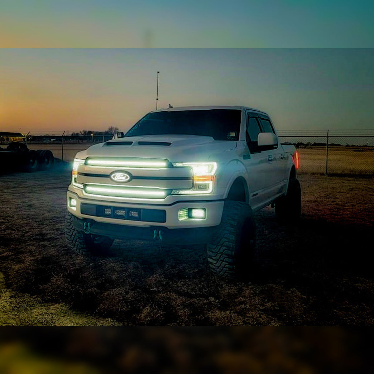 2018-2020 Ford F150 LED Grille Accent Bar – XL/STX/XLT/King Ranch/Lariat, 6500 K, IP67, No-Drill Install
