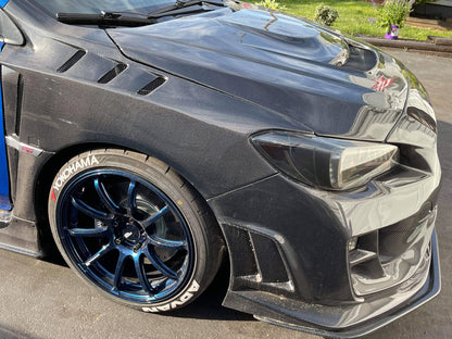 JDMuscle [15-21 WRX/STI] Carbon Fiber/FRP Vented Fenders V2