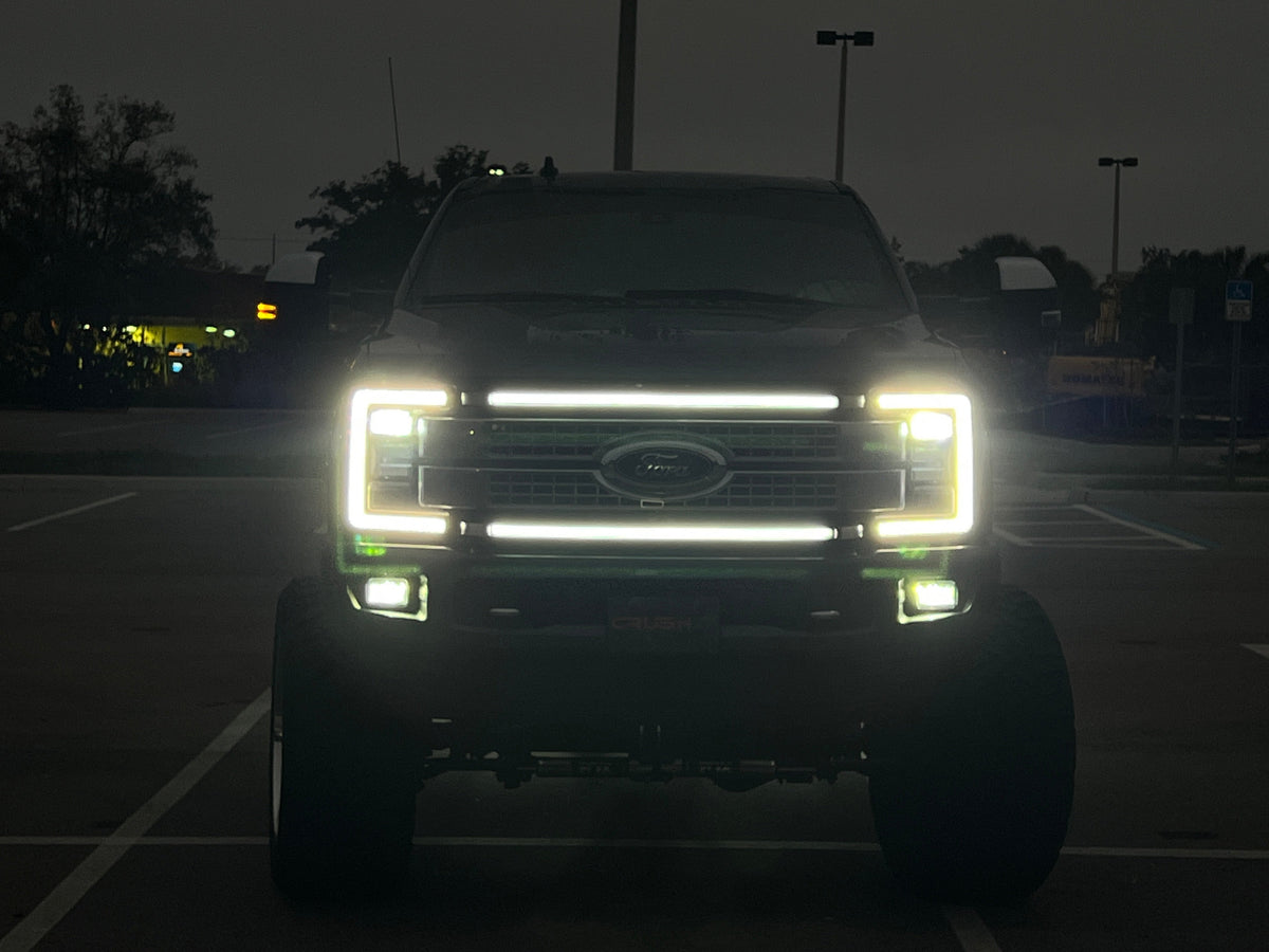 2017-2019 Ford Super Duty Platinum “Ghost” LED Grille Light Bar – F-250/350/450/550, IP67,