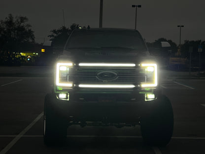 2017-2019 Ford Super Duty Platinum “Ghost” LED Grille Light Bar – F-250/350/450/550, IP67,
