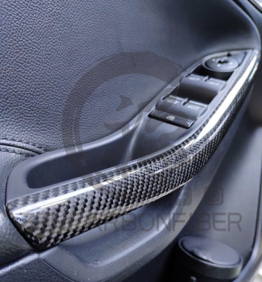 2012+ Ford Focus Carbon Fiber Door Handle Pull Trims/Door Spears Replacement (Pair of 2)