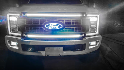 2017-2019 Ford Super Duty Platinum “Ghost” LED Grille Light Bar – F-250/350/450/550, IP67,