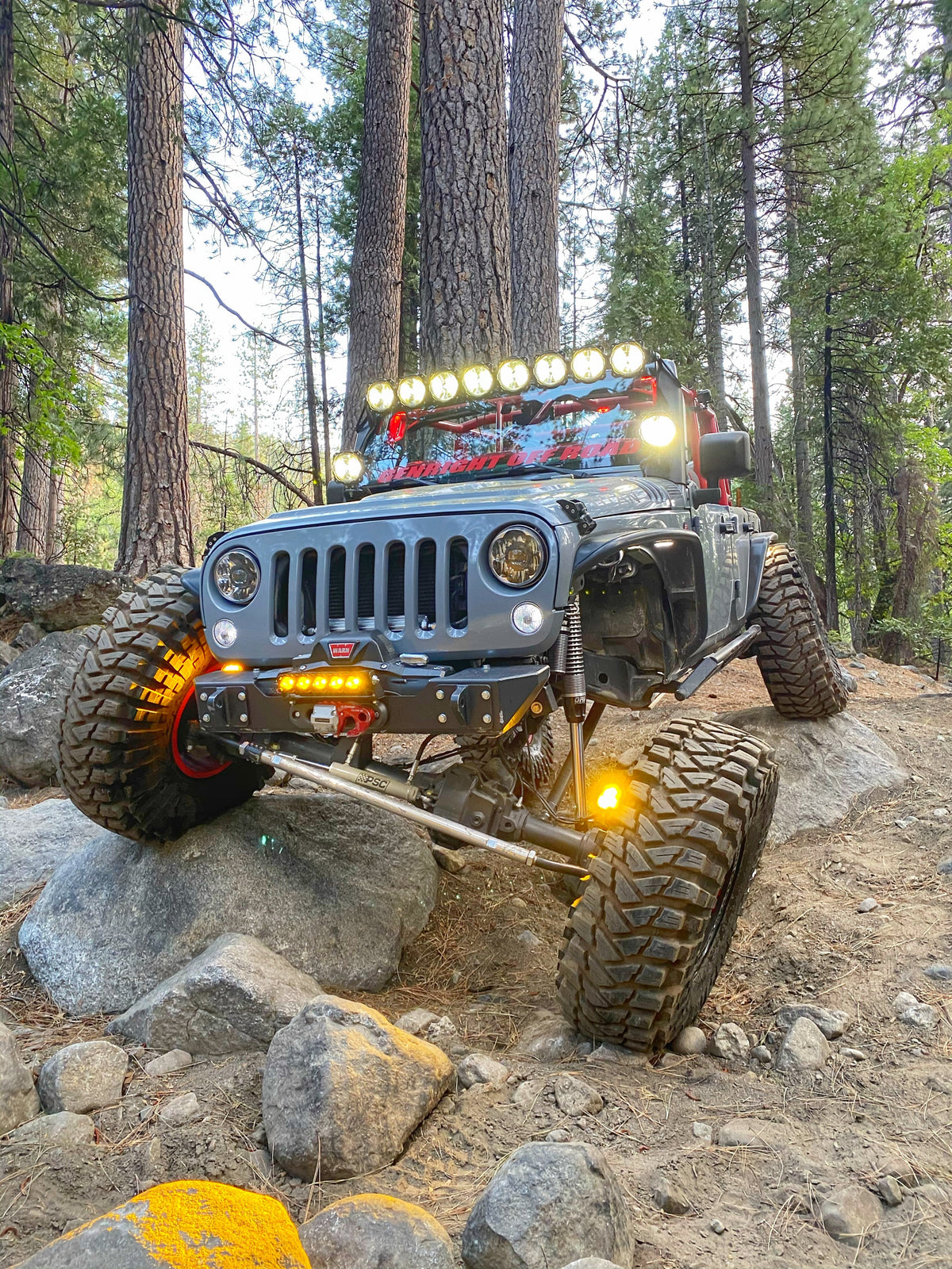 Dana 60 "Kingpin" & "Fusion 4x4" Steerable Knuckle Light Mounts