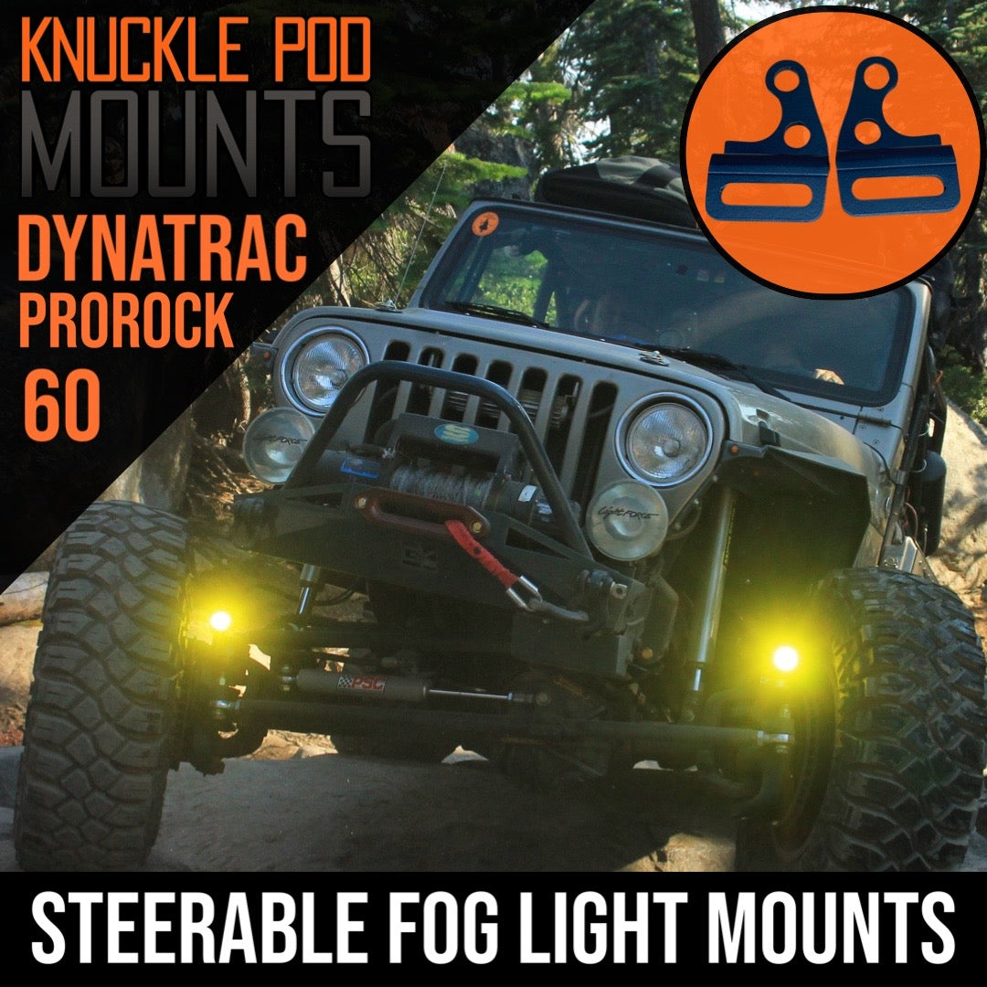 DynaTrac Prorock 60 Steerable Knuckle Pod Light Mounts