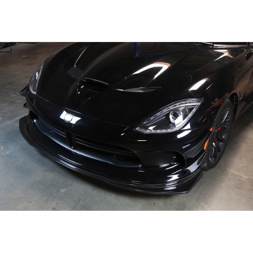 Dodge Viper Coupe Carbon Fiber Front Bumper Canards 2013-2017