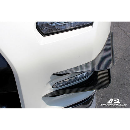 Nissan GTR R35  2012-2016 - Carbon Fiber Front Bumper  Canards