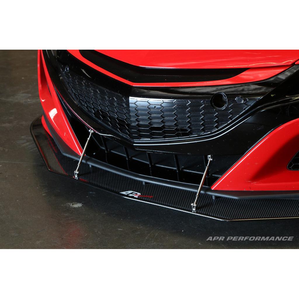 Carbon Fiber Front Wind Splitter - Acura NSX 2016-2022 (Stock Bumper)