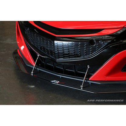 Carbon Fiber Front Wind Splitter - Acura NSX 2016-2022 (Stock Bumper)