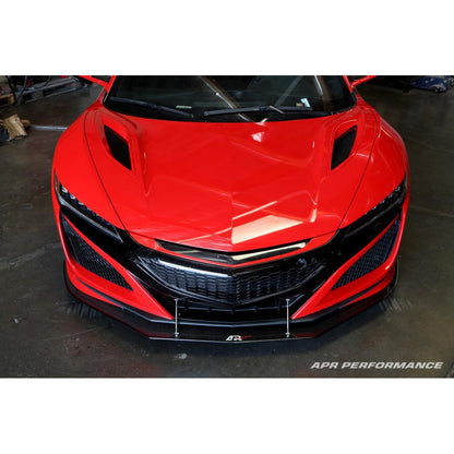 Carbon Fiber Front Wind Splitter - Acura NSX 2016-2022 (Stock Bumper)