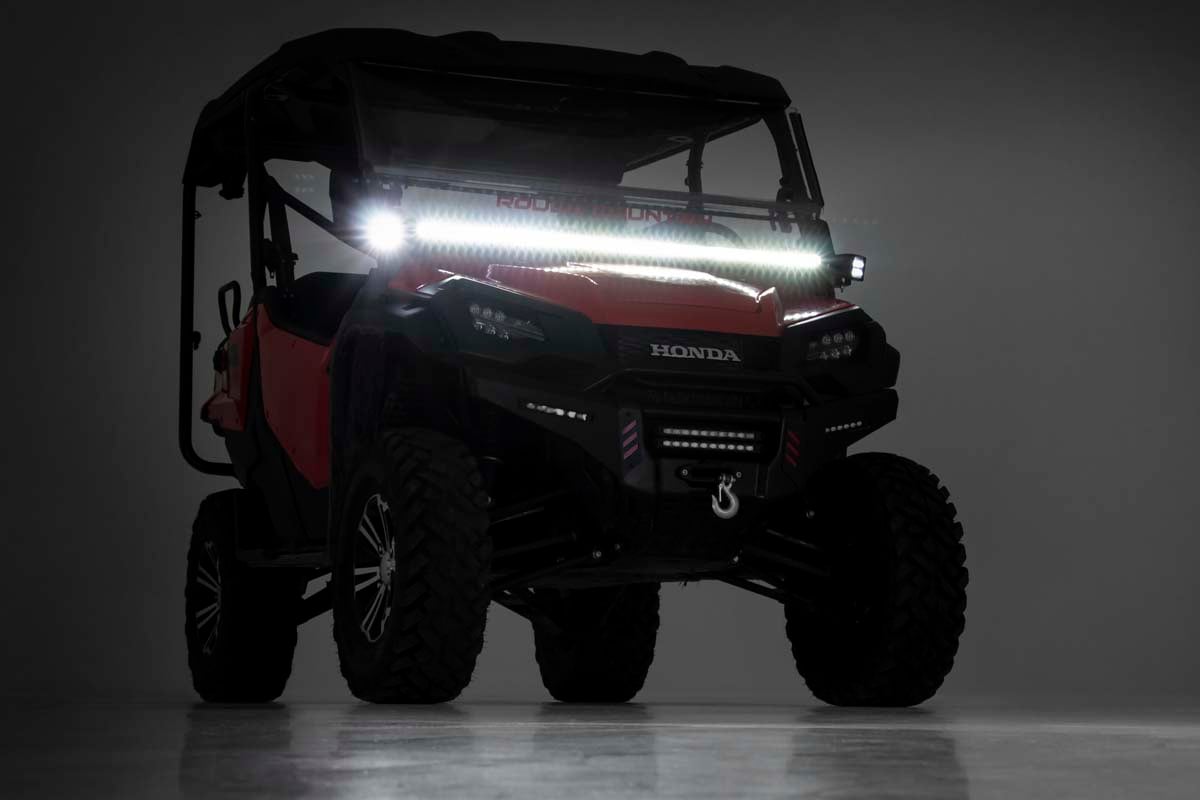 LED Light Kit | Cage Mount | 50" Black Single Row | Honda Pioneer 1000