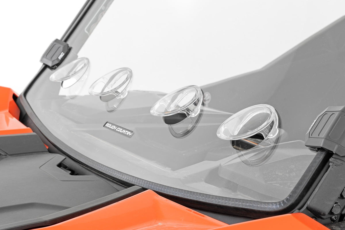 Rough Country Vented Full Windshield | Scratch Resistant | Can-Am Maverick Sport 1000R