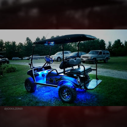 AURA PRO Golf Cart Flexible Underbody Glow LED Lighting Strip Kit - Bluetooth Enabled APP - Full Color Spectrum