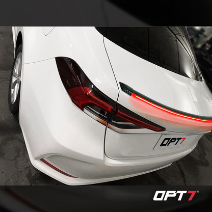 OPT7 Universal LED Rear Spoiler Lip Kit (3.9ft) for Car Trunk Exterior Accessories Brake light Universal Fit for Roof Wing