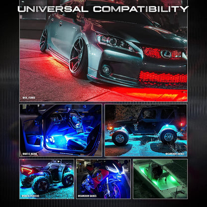 AURA Flexible LED Underglow Lighting Strip Kit