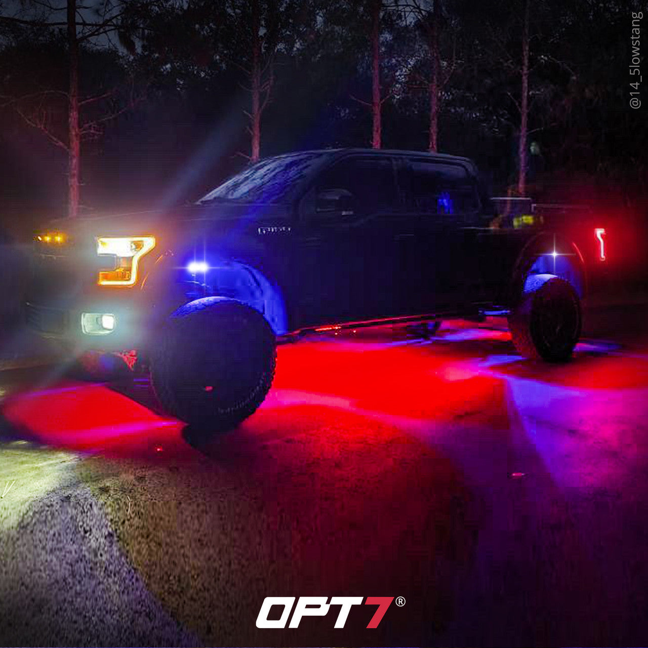 AURA LED Lighting Kit for Truck Bundle (Quantum LED Rocklight + Underglow LED Kit + Sidekick LED Kit ) - Remote Control