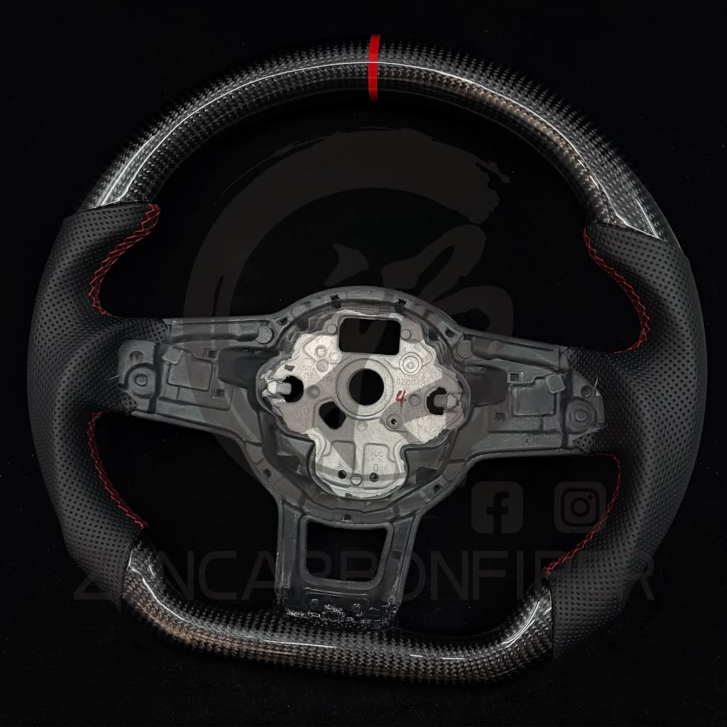 IN STOCK - 2015-2021 Volkswagen/VW Golf MK7 GTI/R/Jetta GLI DSG Carbon Fiber Steering Wheel