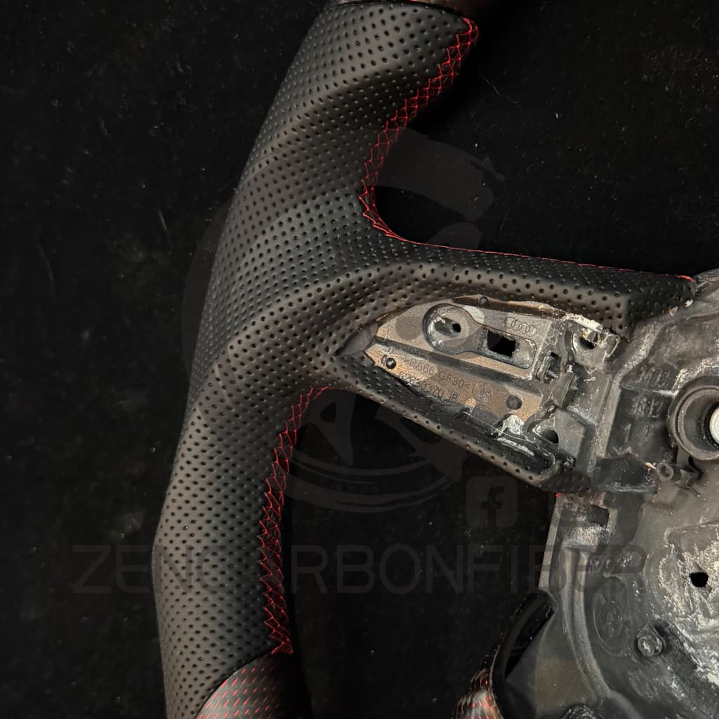 IN STOCK - 2021-2025 Audi B9.5 A/S/RS 4/5 S/RS Q7/8 Carbon Fiber Steering Wheel