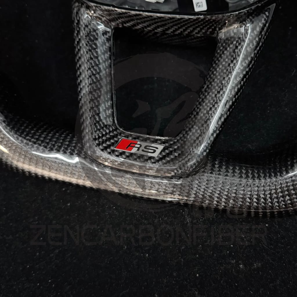 IN STOCK - 2021-2025 Audi B9.5 A/S/RS 4/5 S/RS Q7/8 Carbon Fiber Steering Wheel