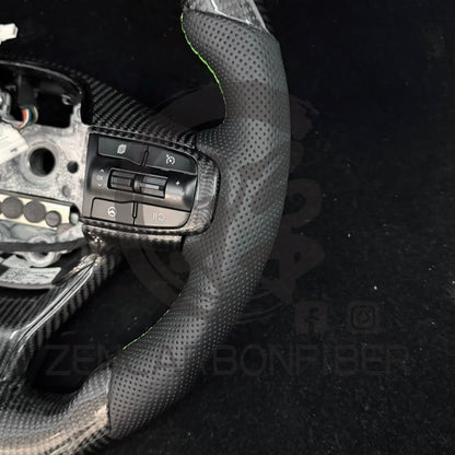 IN STOCK - 2021+ KIA K5 Heated Carbon Fiber Steering Wheel(NO paddle shifter)