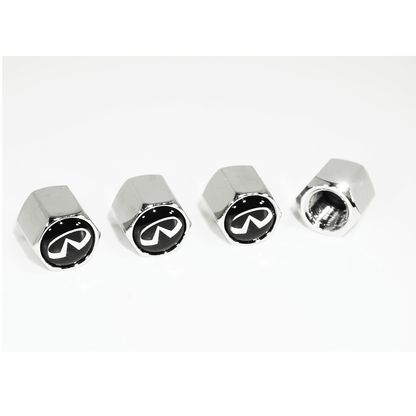 Chrome Valve Stem Tire Caps, Style: INFINITI