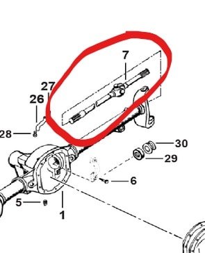 Inner Front Axle Shaft - LH side