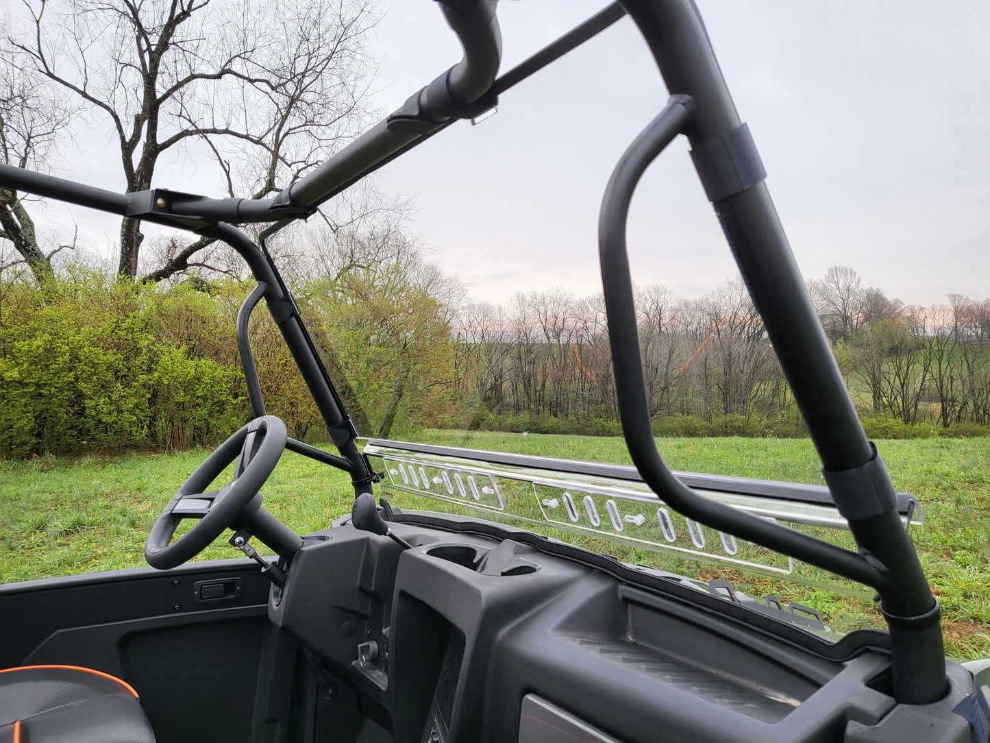 Intimidator GC1K 3-Seater - 2 Pc Windshield with Vent, Clamp, and Hard Coat Options