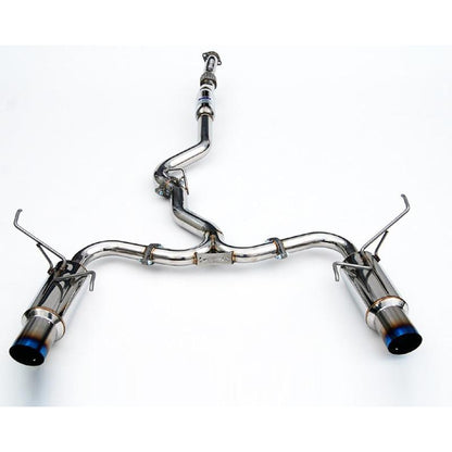 Invidia [08-14 STI, 11-14 WRX Hatchback] Dual N1 Single Layer Titanium Tipped Cat Back Exhaust | HS08STIGTT