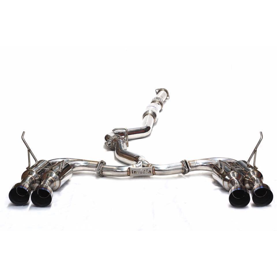 Invidia [11-14 WRX Hatch, 08-14 STI Hatch] Gemini R400 SS Tip Cat Back Exhaust