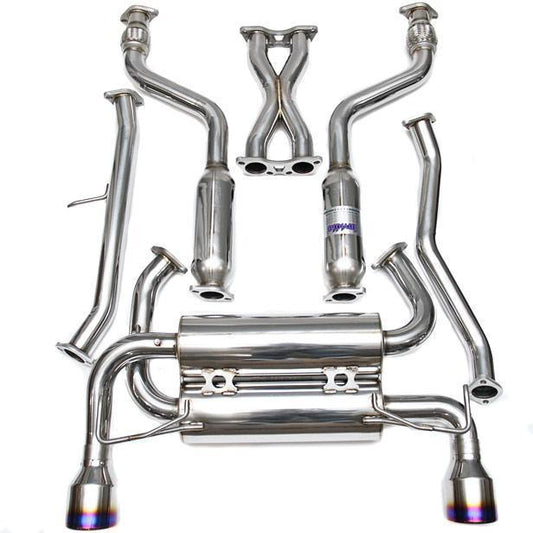 Invidia Gemini Single Layer Titanium Tips Cat Back Infiniti G35 Coupe 2003-2006 | HS03IG3GIT