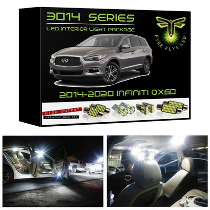 2014-2020 Infiniti QX60 Super Bright LED interior light kit 3014 Series