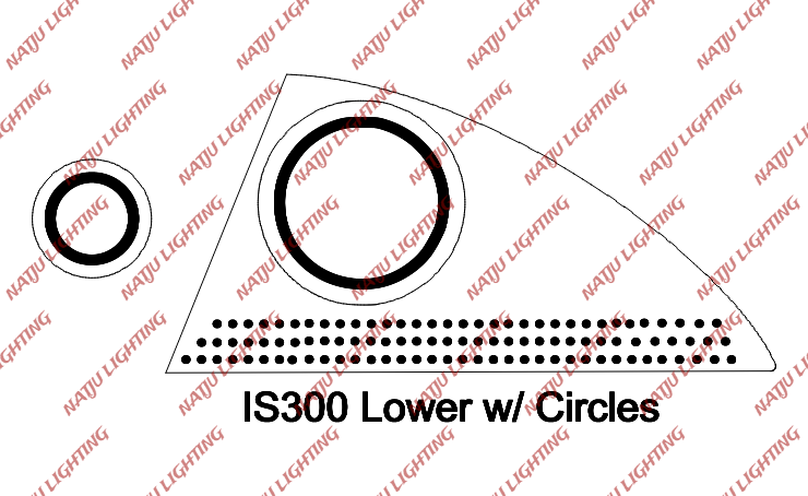 Lexus IS300 led panels