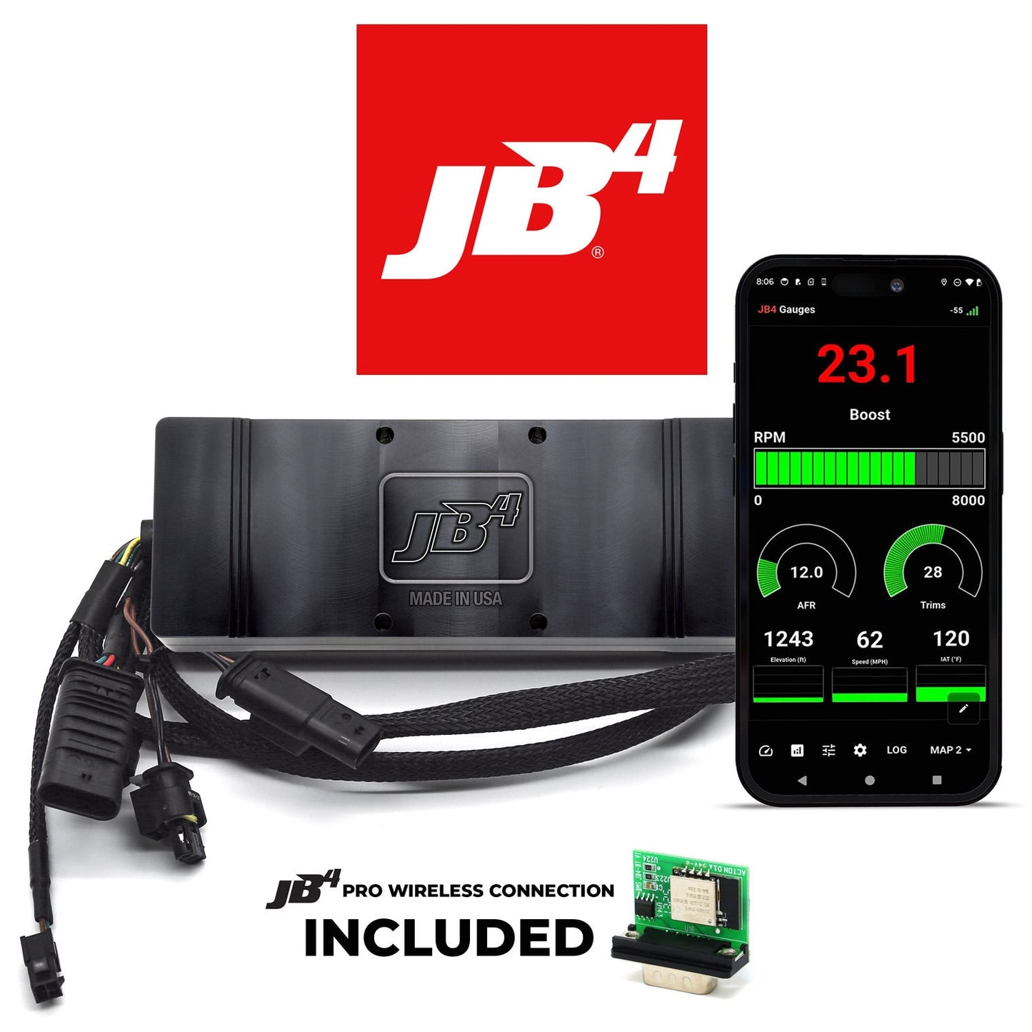 JB4 tuner installed on RAM 1500 Hurricane twin turbo engine
