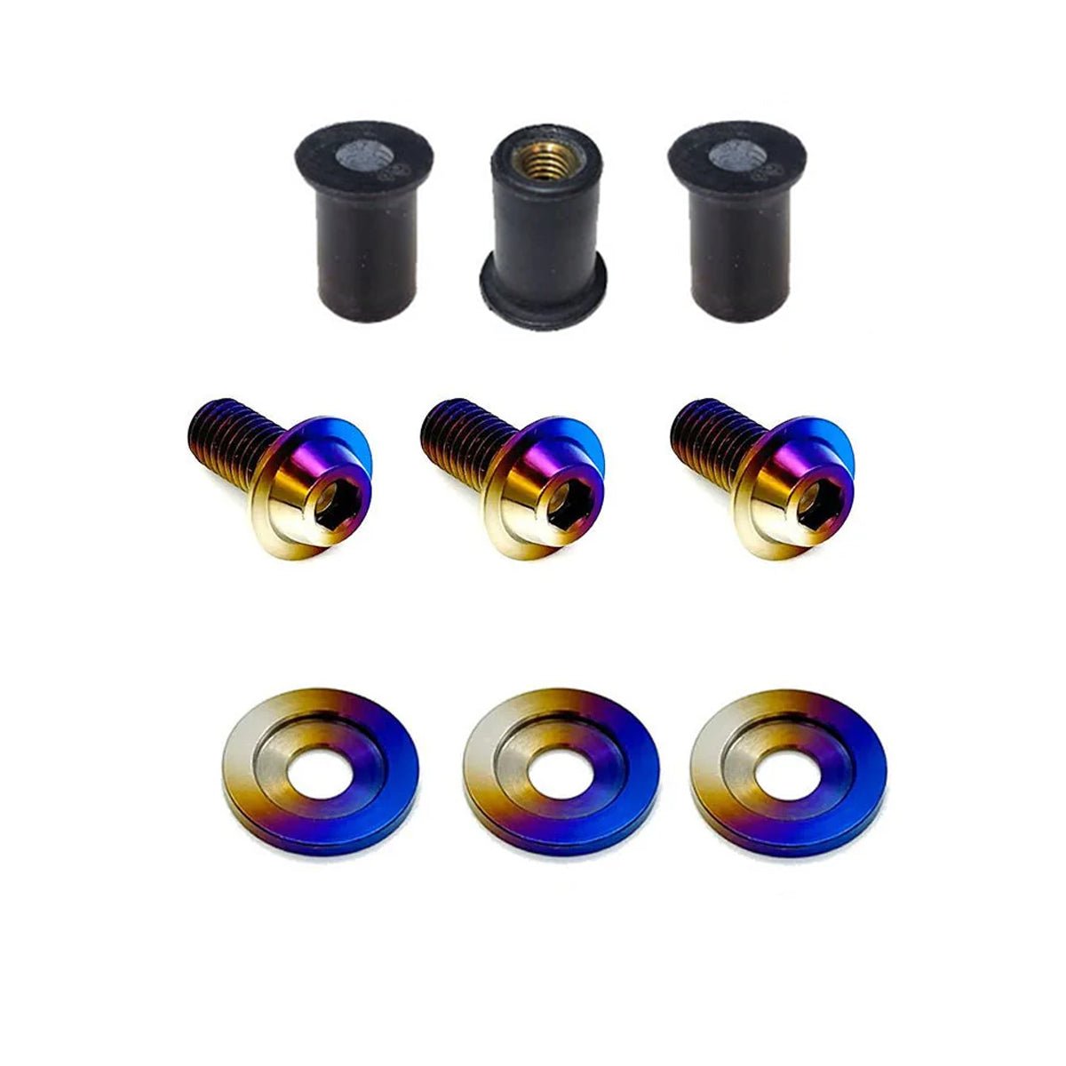 JDC Titanium A/C Service Valve Cover Kit | Honda S2000
