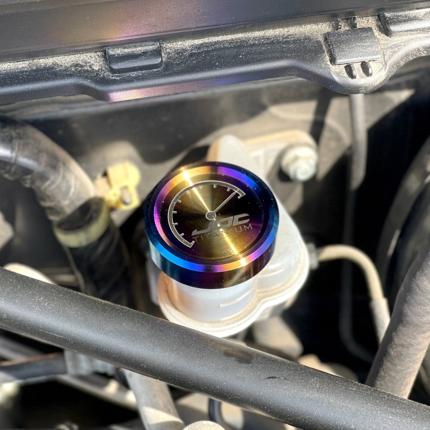 JDC Titanium Clutch Fluid Reservoir Cap Cover | BRZ/FR-S/86/Multiple Subaru Applications