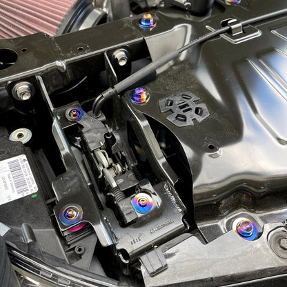 JDC Titanium Engine Bay Dress-Up Hardware Kit | A90 Toyota Supra