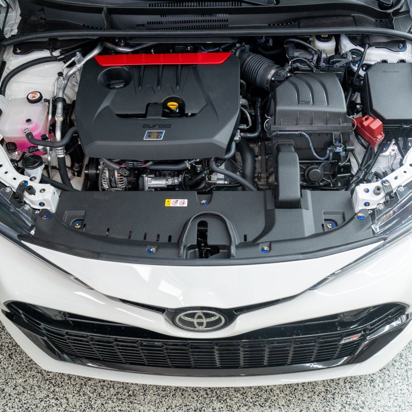 JDC Titanium Engine Bay Dress-Up Hardware Kit | 2023+ GR Corolla