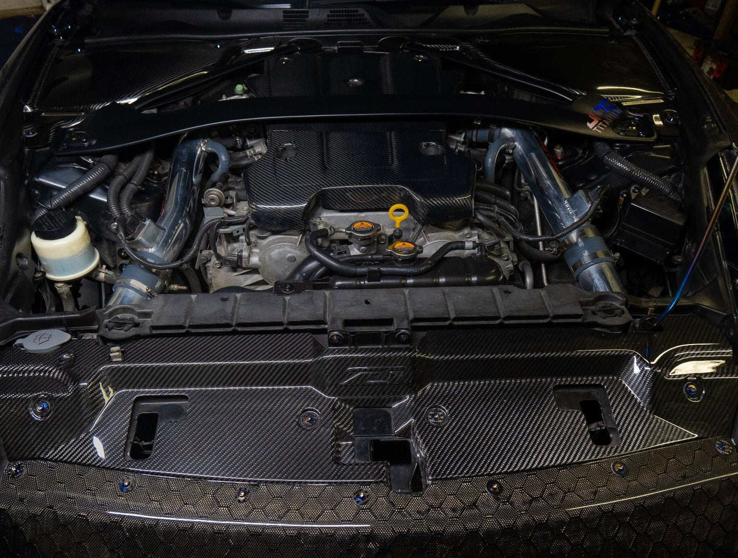 JDC Titanium Engine Bay Dress-Up Hardware Kit | Nissan 370z
