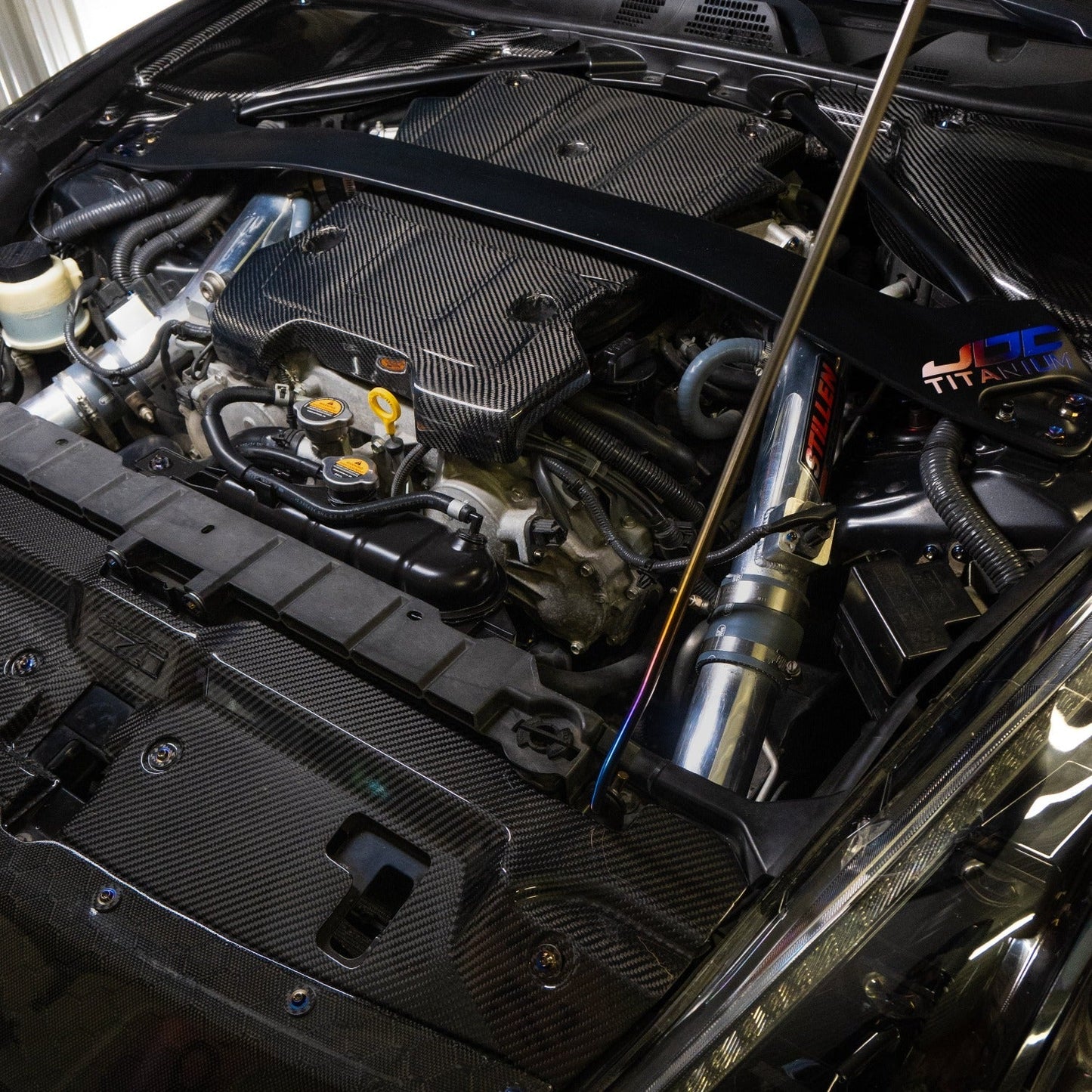 JDC Titanium Engine Bay Dress-Up Hardware Kit | Nissan 370z