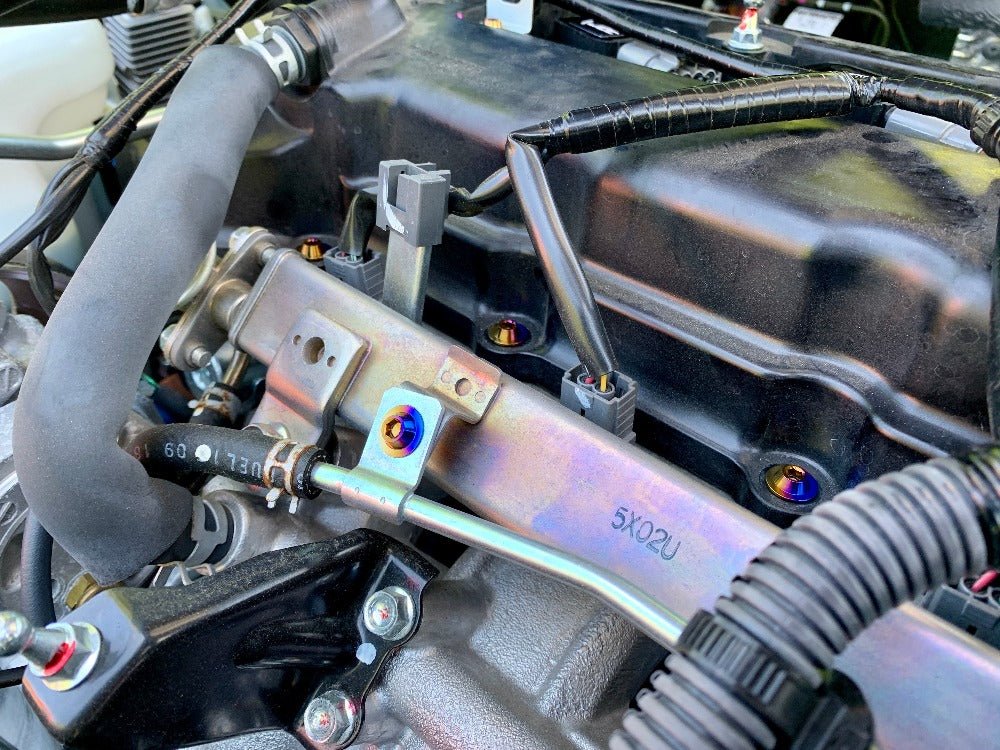 JDC Titanium Engine Bay Dress-Up Hardware Kit | Mitsubishi Evo X