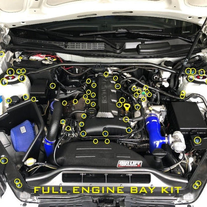 JDC Titanium Engine Bay Dress-Up Hardware Kit | Hyundai Genesis Coupe 2.0T BK1