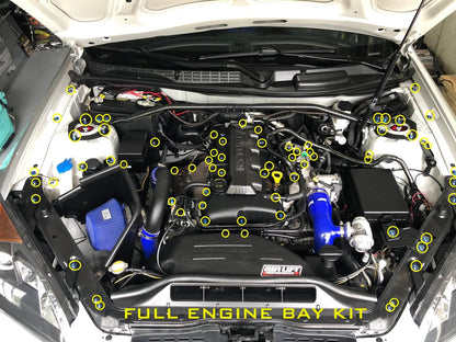 JDC Titanium Engine Bay Dress-Up Hardware Kit | Hyundai Genesis Coupe 2.0T BK2