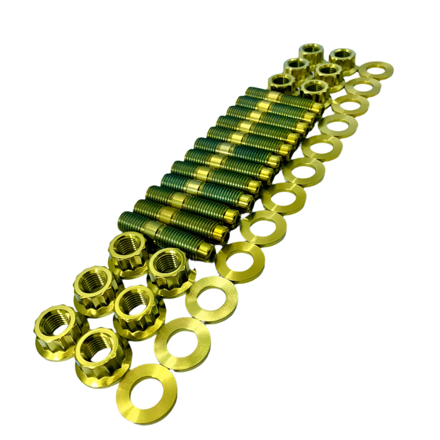 JDC Titanium Exhaust Manifold Stud Kit | RB26