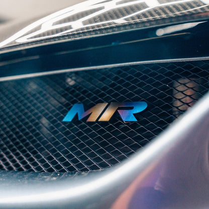 JDC Titanium "MR" Front Grill Badge | Mitsubishi Evo 8/9