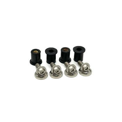 JDC Titanium Radiator Cooling Shroud Plastic Clip Replacement Kit | Evo 8/9