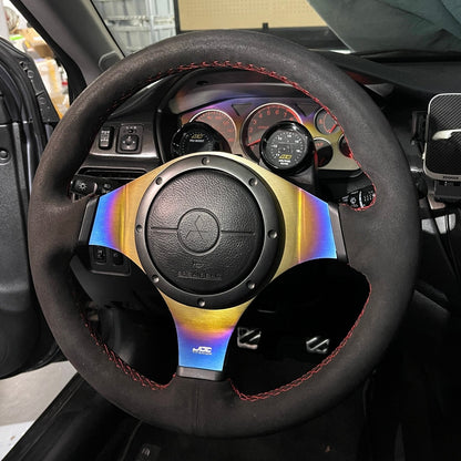 JDC Titanium Steering Wheel Overlay | Evo 7/8/9