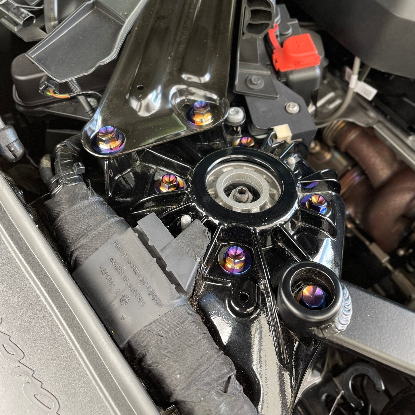 JDC Titanium Strut Tower Hardware Kit | A90 Toyota Supra