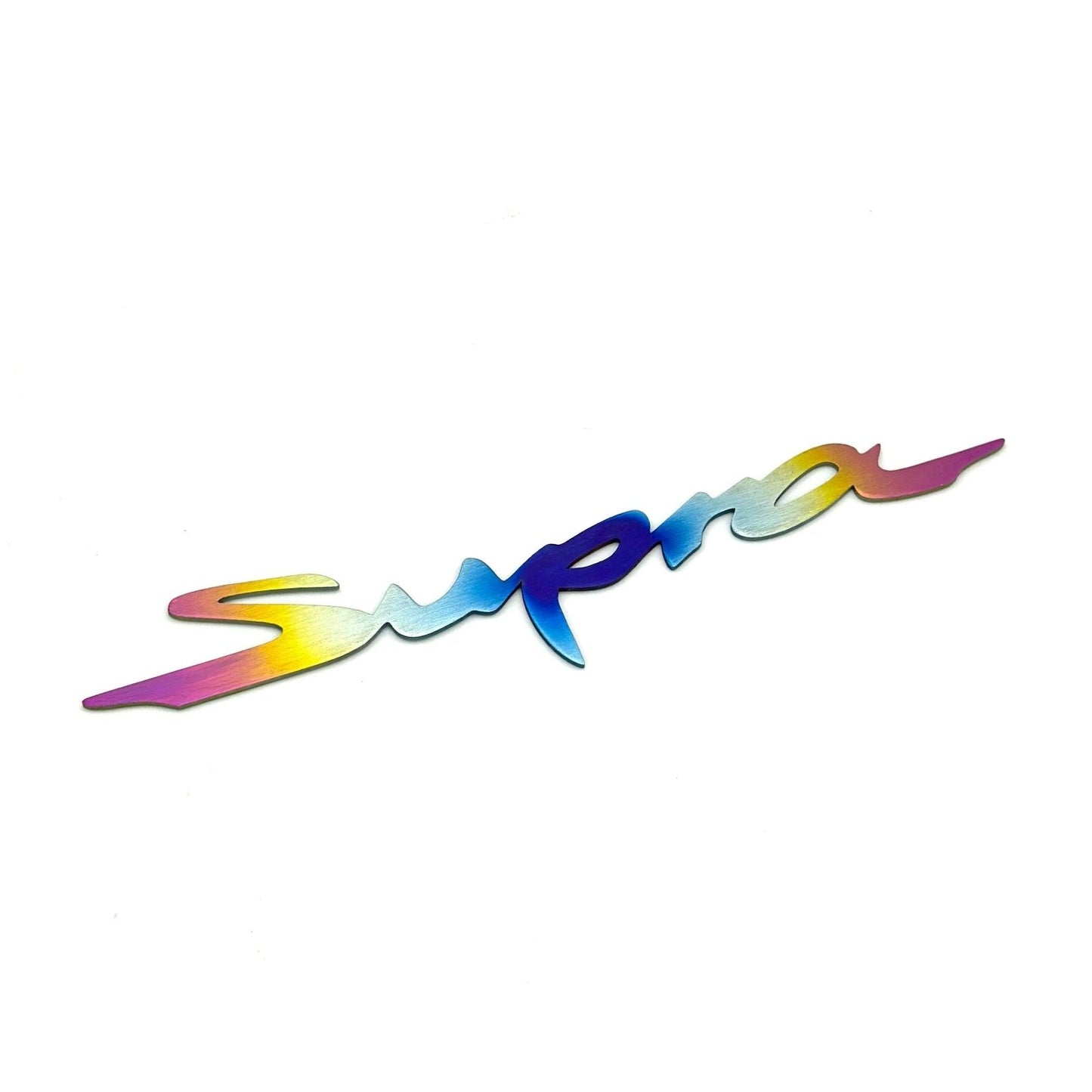 JDC Titanium "Supra" Badge | A90 Toyota Supra
