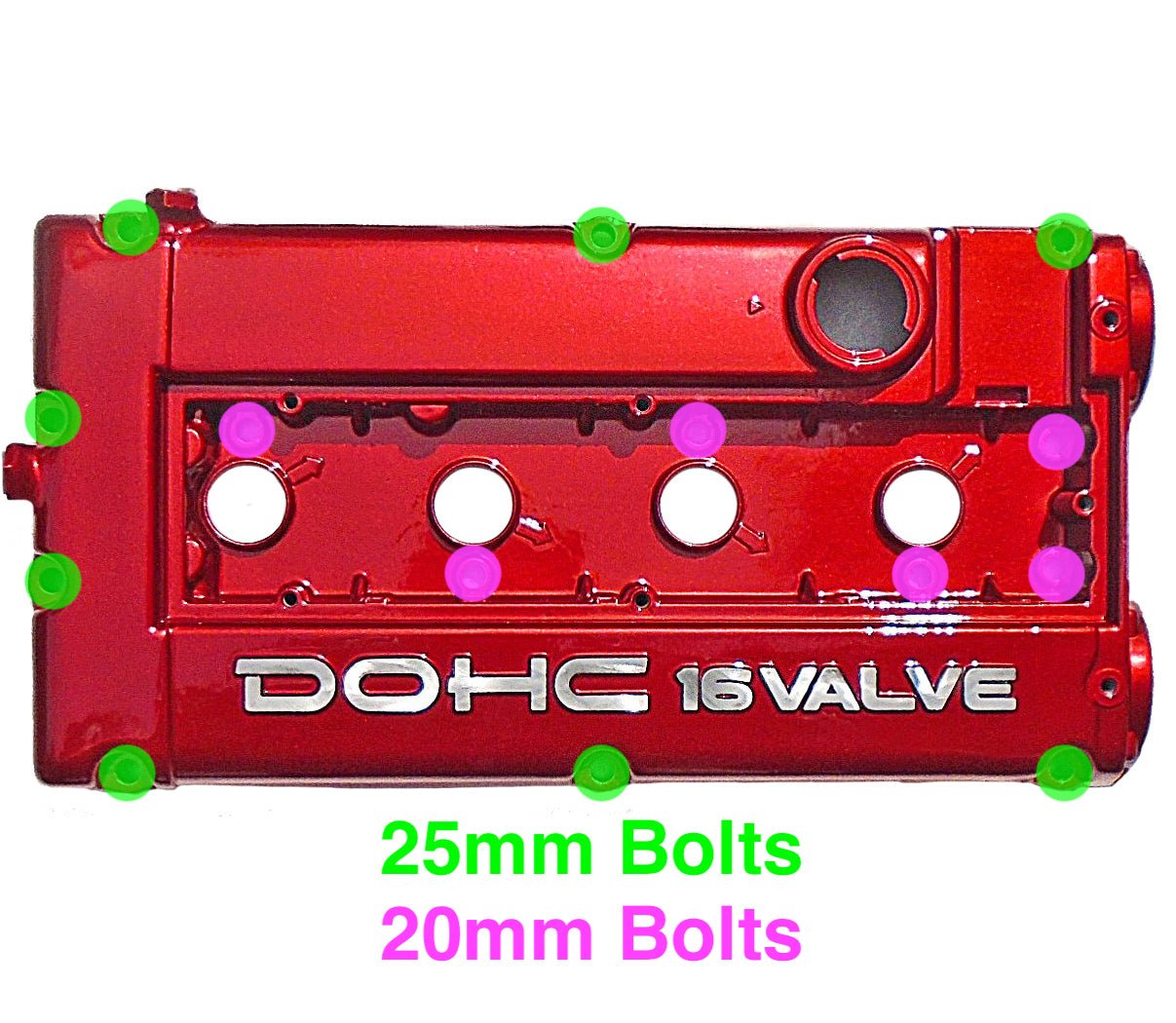 JDC Titanium Valve Cover Hardware Replacement Kit | 1G/2G DSM