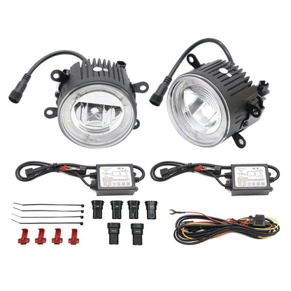 JDMuscle [15-21 WRX/STI, 13+ BRZ or FT86, 14+ Forester] LED / Halo DRL Fog Light Housings *Clearance*No Returns*