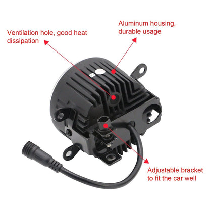 JDMuscle [15-21 WRX/STI, 13+ BRZ or FT86, 14+ Forester] LED / Halo DRL Fog Light Housings *Clearance*No Returns*
